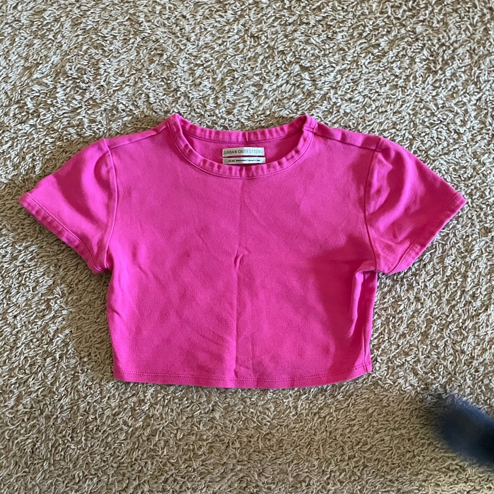 Unrban outfitters pink crop top, excellent condition, worn only once